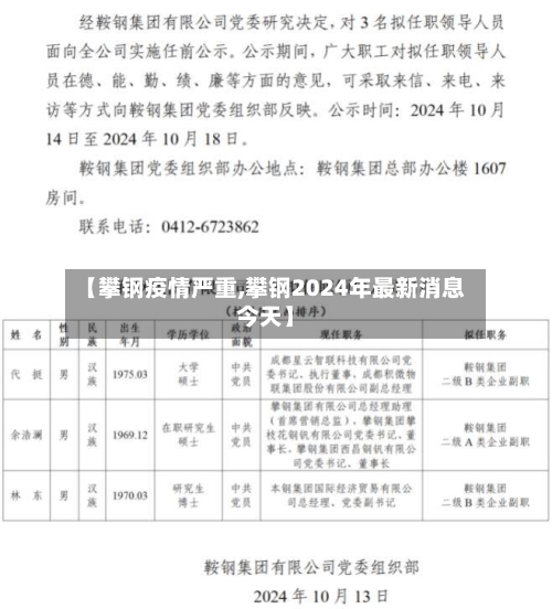 【攀钢疫情严重,攀钢2024年最新消息今天】