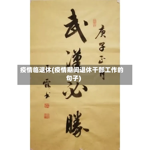 疫情临退休(疫情期间退休干部工作的句子)-第2张图片