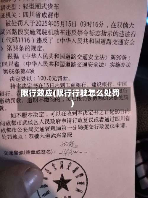 限行效应(限行行驶怎么处罚)