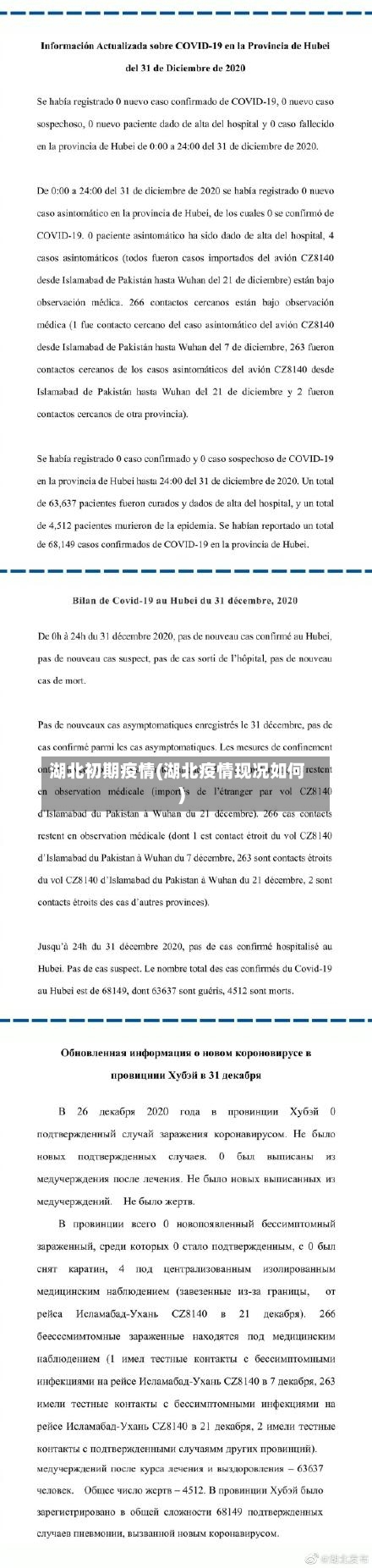 湖北初期疫情(湖北疫情现况如何)