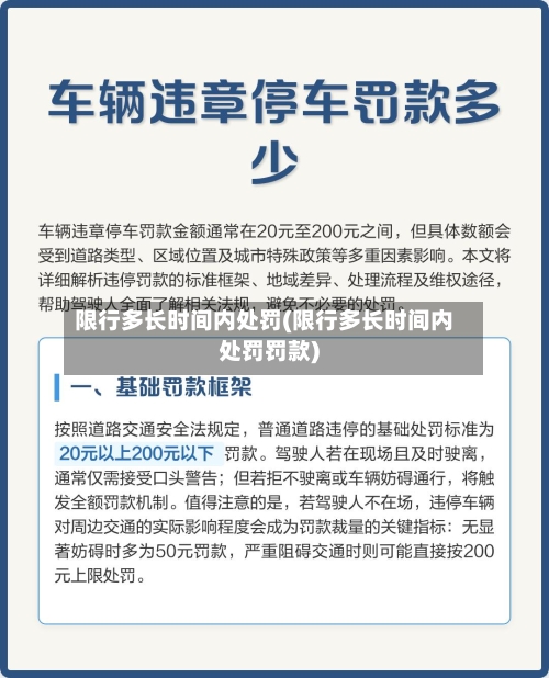 限行多长时间内处罚(限行多长时间内处罚罚款)
