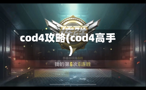cod4攻略(cod4高手)