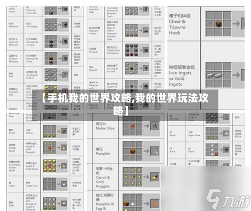 【手机我的世界攻略,我的世界玩法攻略】