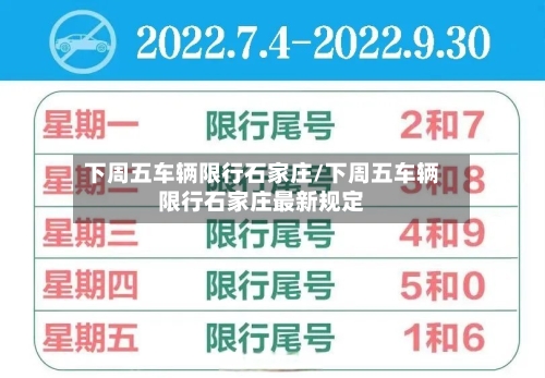 下周五车辆限行石家庄/下周五车辆限行石家庄最新规定-第2张图片
