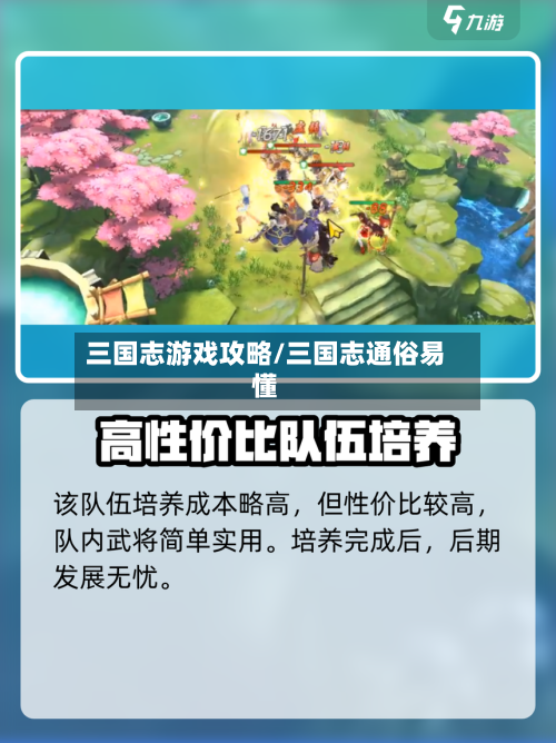 三国志游戏攻略/三国志通俗易懂