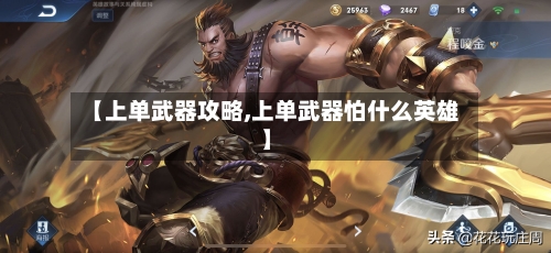 【上单武器攻略,上单武器怕什么英雄】