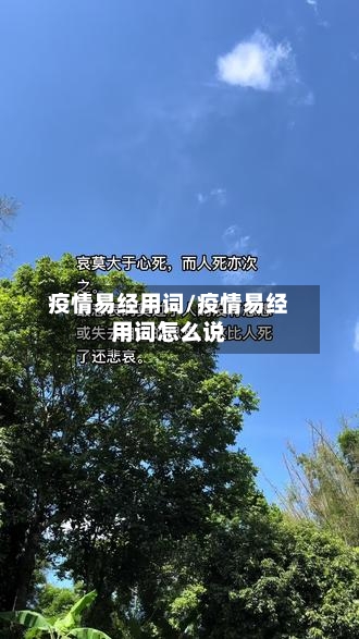 疫情易经用词/疫情易经用词怎么说-第2张图片