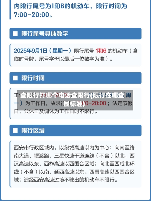 查限行打哪个电话查限行(限行在哪查最标准)-第3张图片