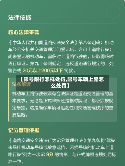 【限号限行怎样处罚,限号车辆上路怎么处罚】